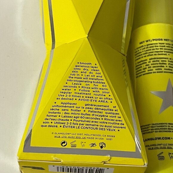 GLAMGLOW BNIB Facial Mask InstaMud 60-Second Pore-Refining Treatment 1.7 Oz - Picture 7 of 10